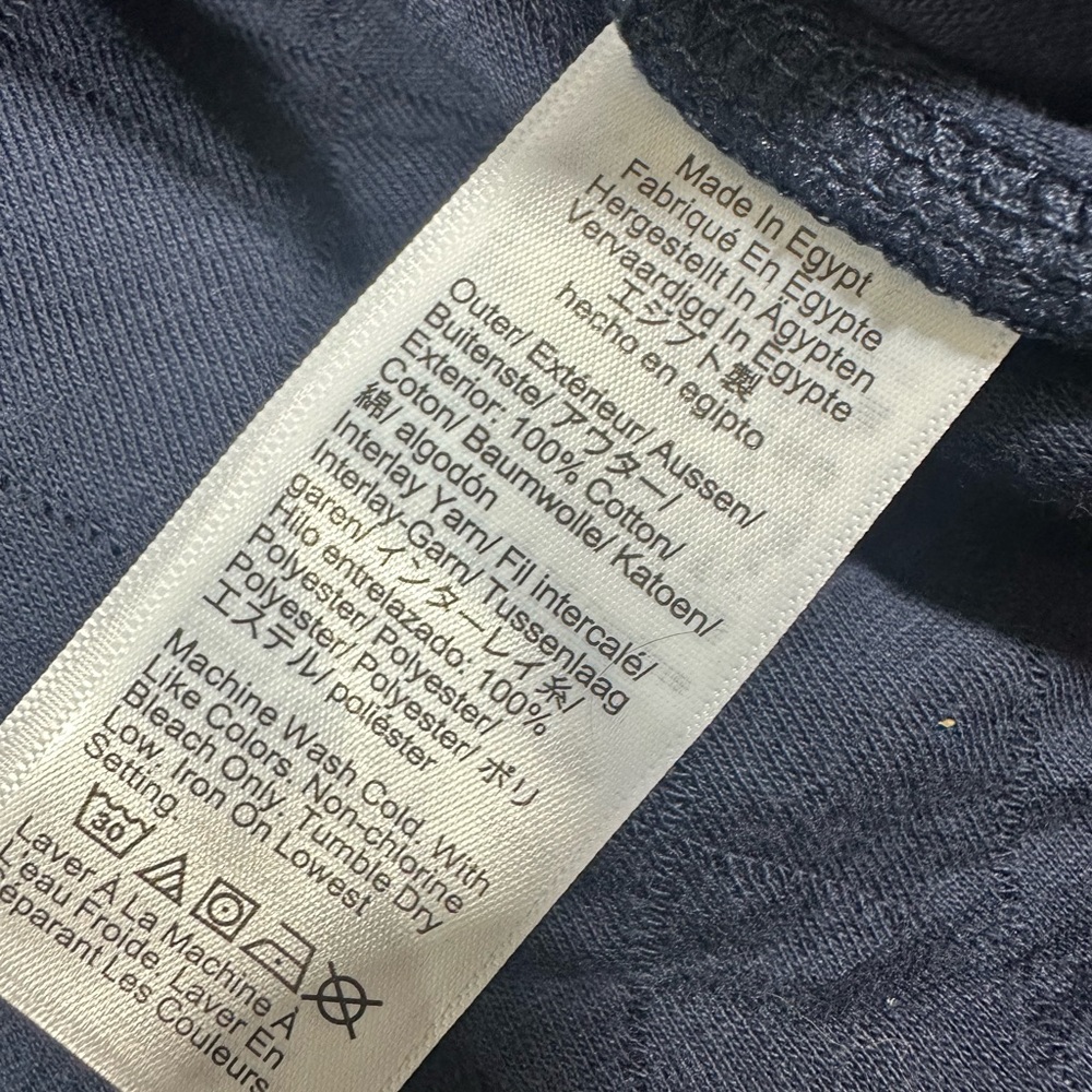 NWT J Crew Mens Sz L Quilted Half Zip Pullover Sweater Navy Mock Neck StyleBS321 - Picture 7 of 11